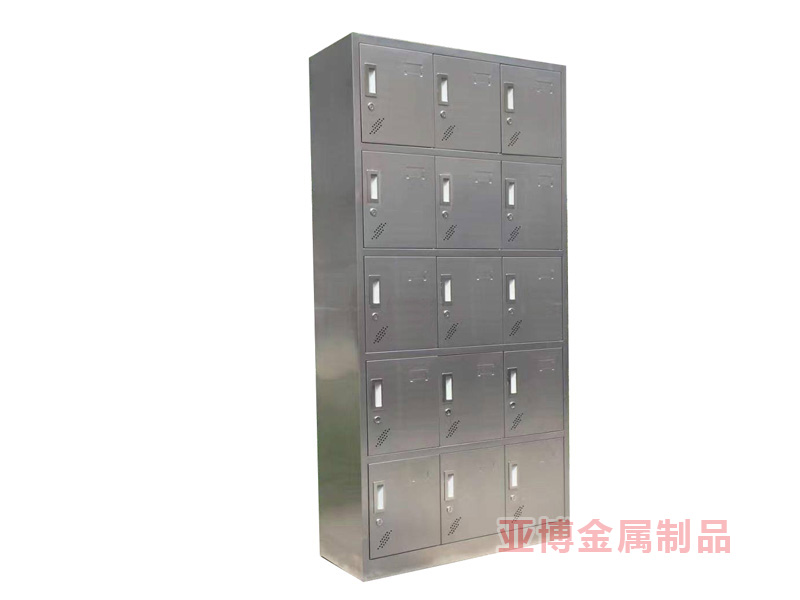 不锈钢十五门柜