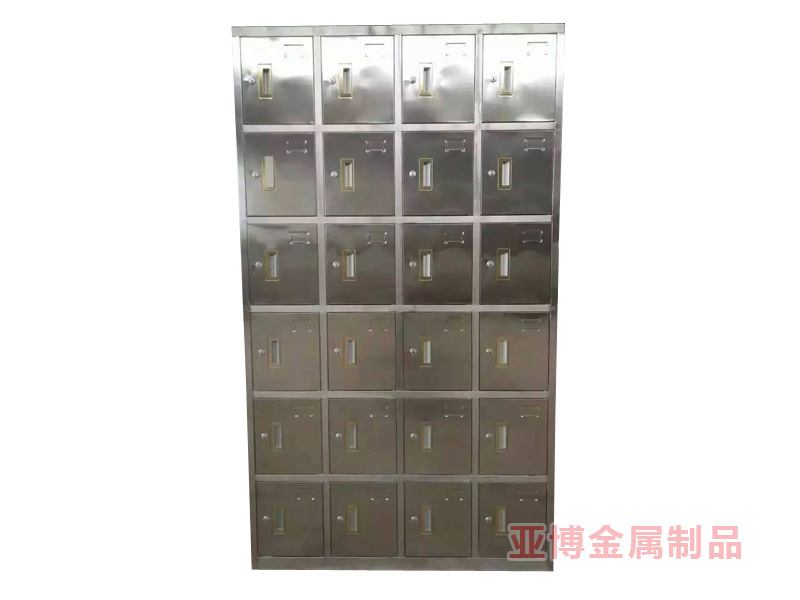 不锈钢二十四门柜
